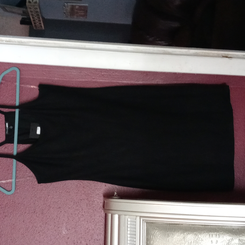 Black mini dress